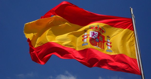 flag blowing in Spain