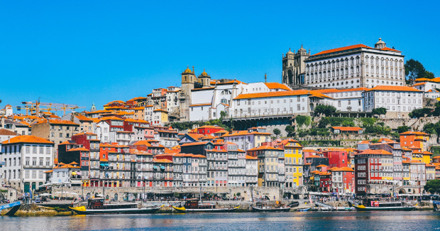 Portugal town on seaside