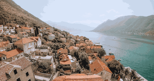 two cities across a valley river